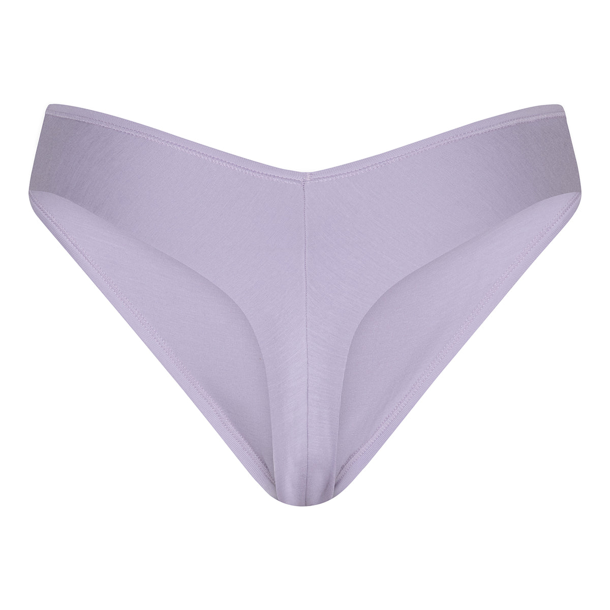 high waist thong back product photo in the color lilac