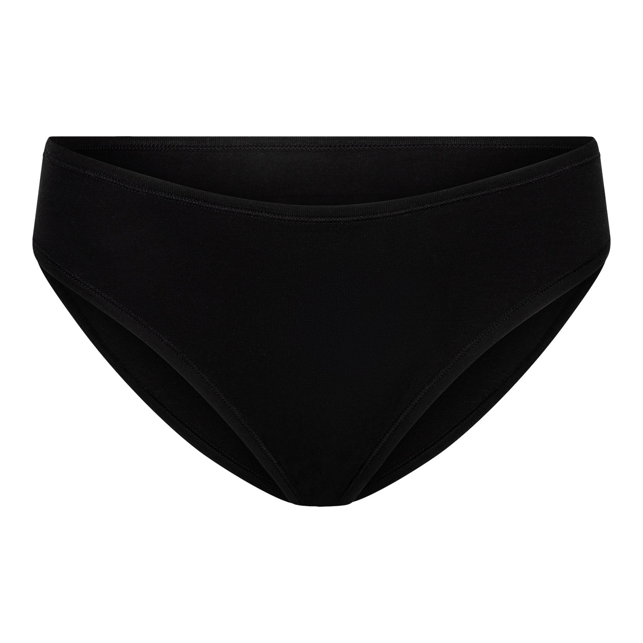 front image of the brief in the color royal black. 